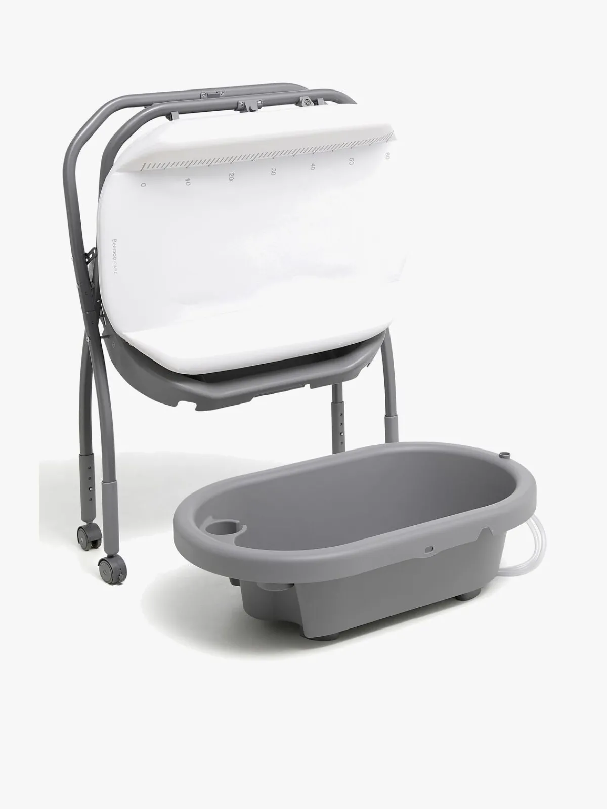 Beemoo CARE Flex Puslebord med Badekar, Dark Grey
