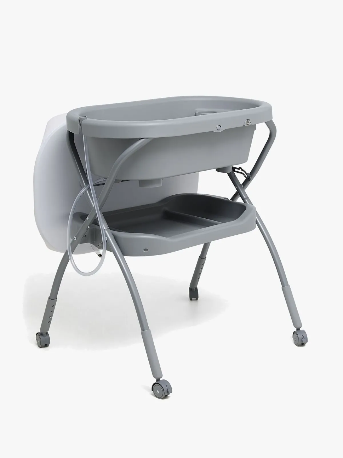 Beemoo CARE Flex Puslebord med Badekar, Dark Grey