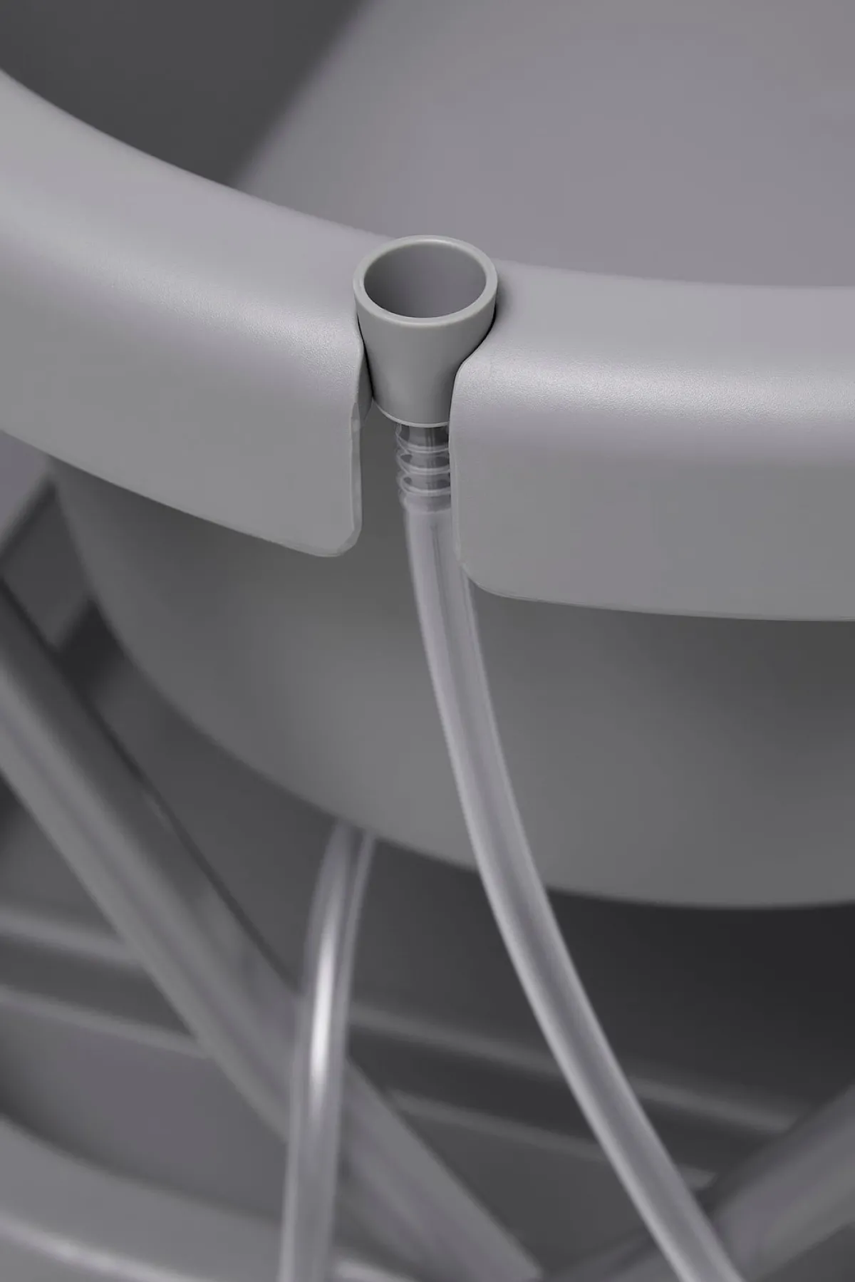 Beemoo CARE Flex Puslebord med Badekar, Dark Grey