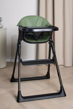 Beemoo CARE Harmony Højstol inkl. Hynde, All Black/Green