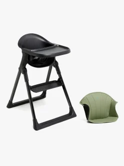 Beemoo CARE Harmony Højstol inkl. Hynde, All Black/Green