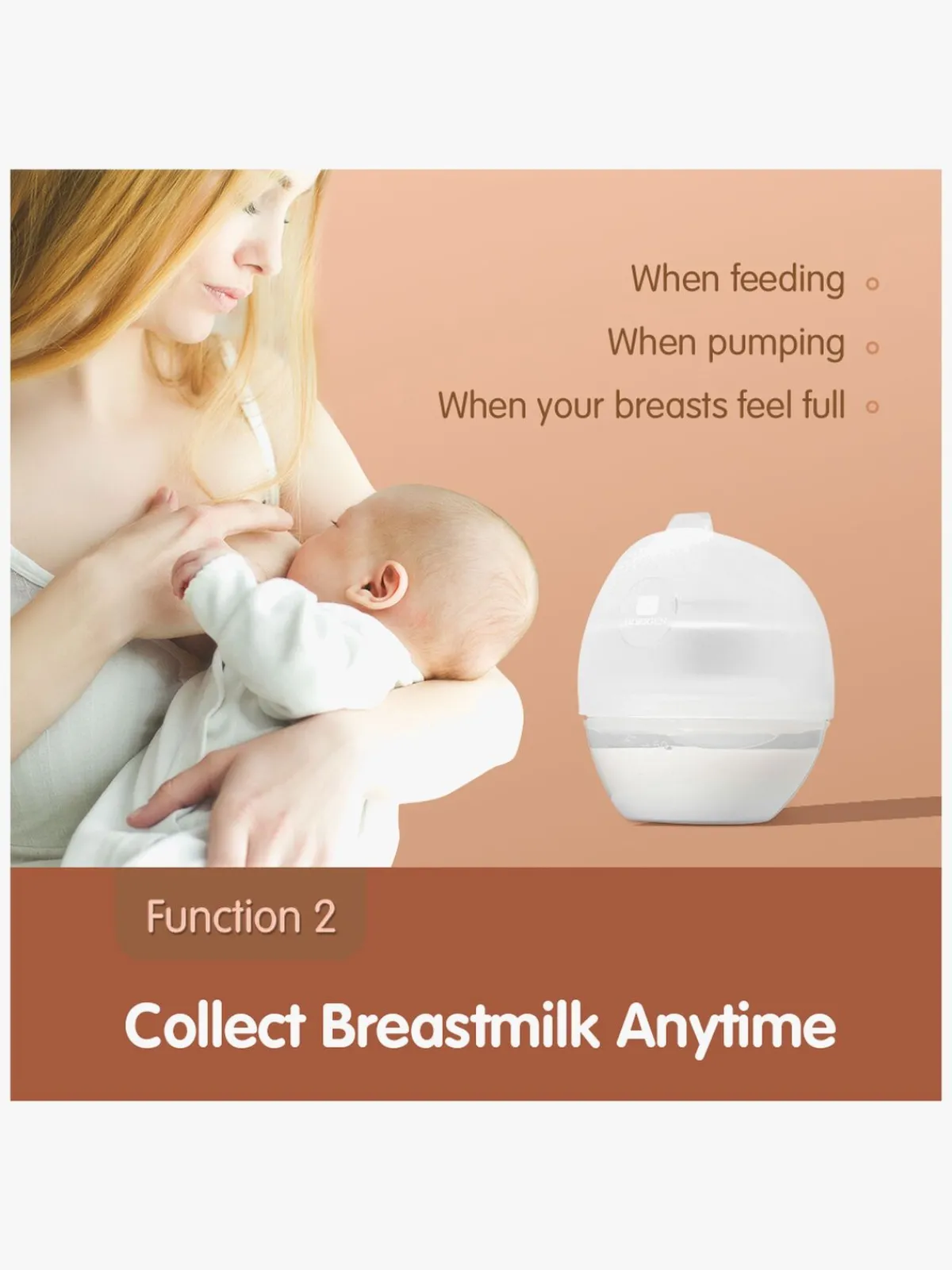 Beemoo Amning>CARE Horigen Bærbar Manuel Brystpumpe inkl. 10-pak Ammeindlæg