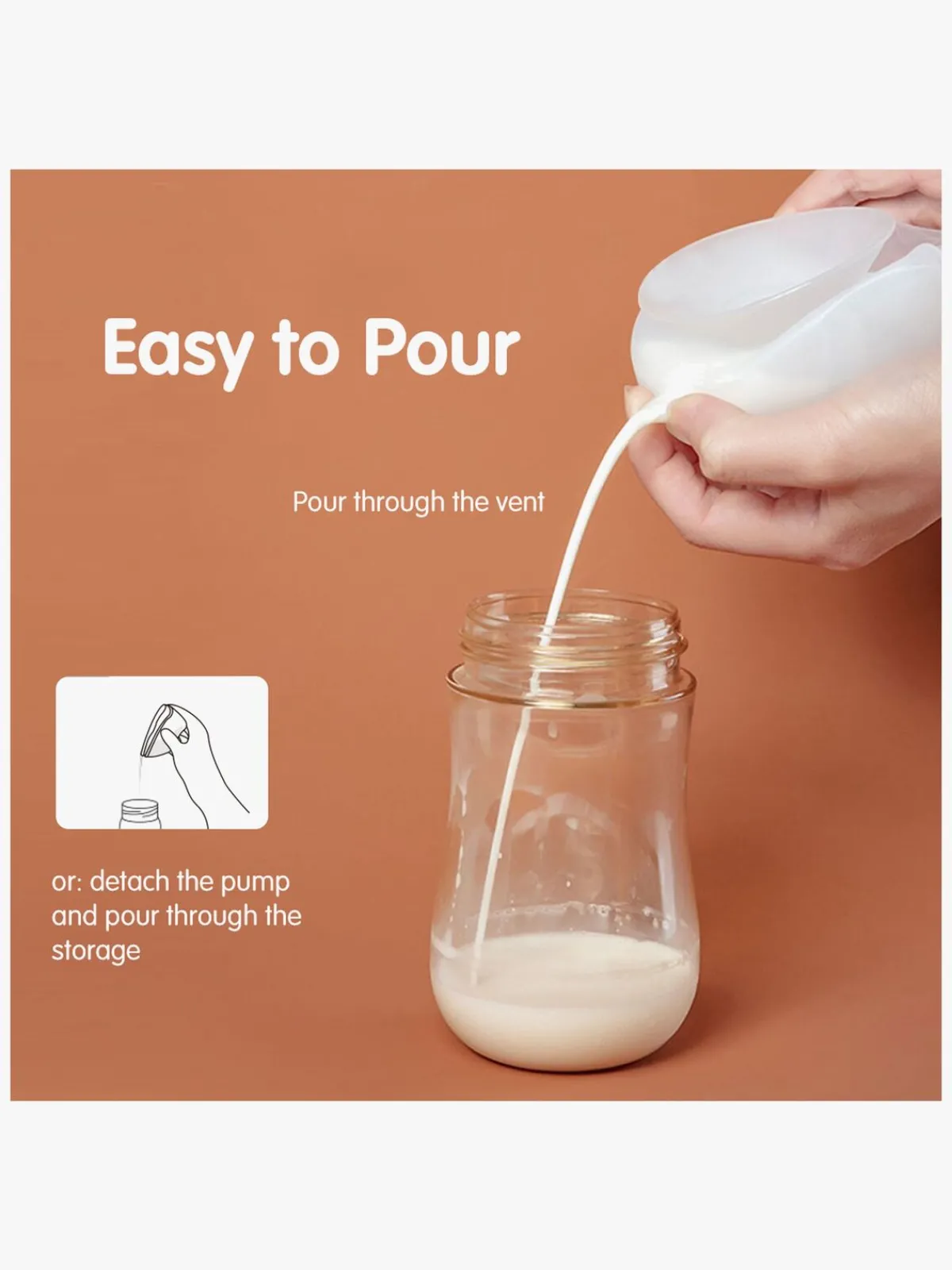 Beemoo Amning>CARE Horigen Bærbar Manuel Brystpumpe inkl. 10-pak Ammeindlæg