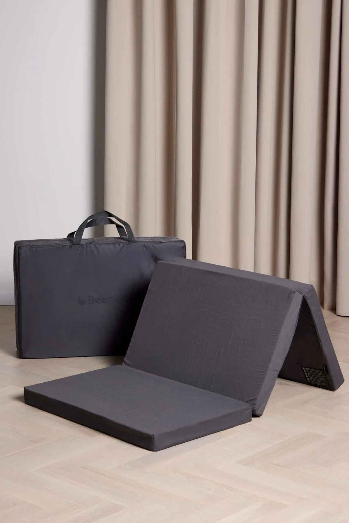 Beemoo Børnesenge & Tilbehør*CARE QuickFold Weekendseng inkl. Madras, Slate