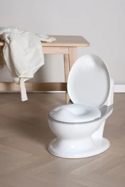 Beemoo Badeværelset*CARE Toiletpotte med Lyd, White/Grey Grå