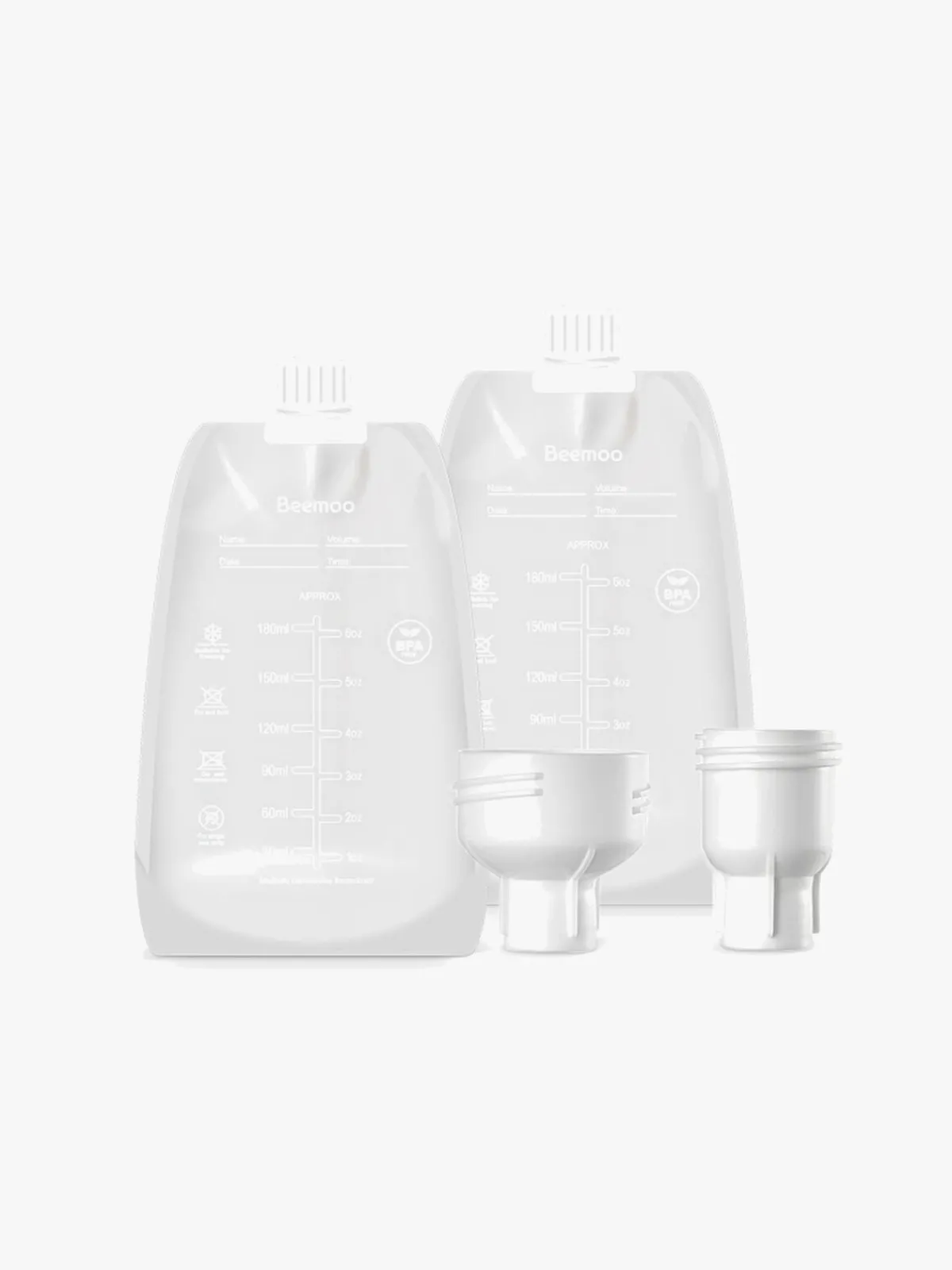 Beemoo CARE Wearable Elektrisk Brystpumpe Single inkl. Modermælksposer 180 ml 30-pak