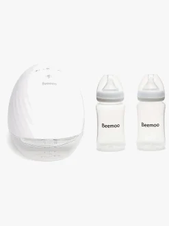 Beemoo Amning>CARE Wearable Elektrisk Brystpumpe Single inkl. Modermælksflaske 240 ml 2-pak