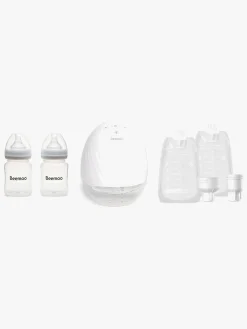 Beemoo CARE Wearable Elektrisk Brystpumpe Single inkl. Modermælksposer & Modermælksflaske 180 ml 2-pak