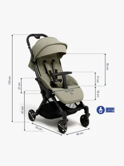 Beemoo Rejseklapvogne*Easy Fly Lux 4 Klapvogn, Spring Green Grøn