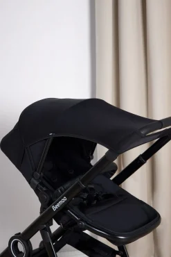 Beemoo Vogntilbehør* Elastisk UV Solbeskyttelse til Vogn & Autostol Baby, Black