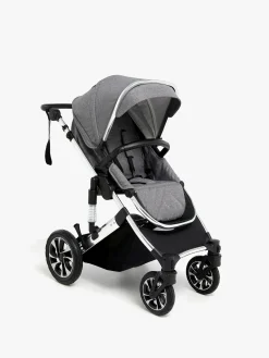 Beemoo Klapvogne*Maxi 4 Klapvogn, Grey/Silver Sort