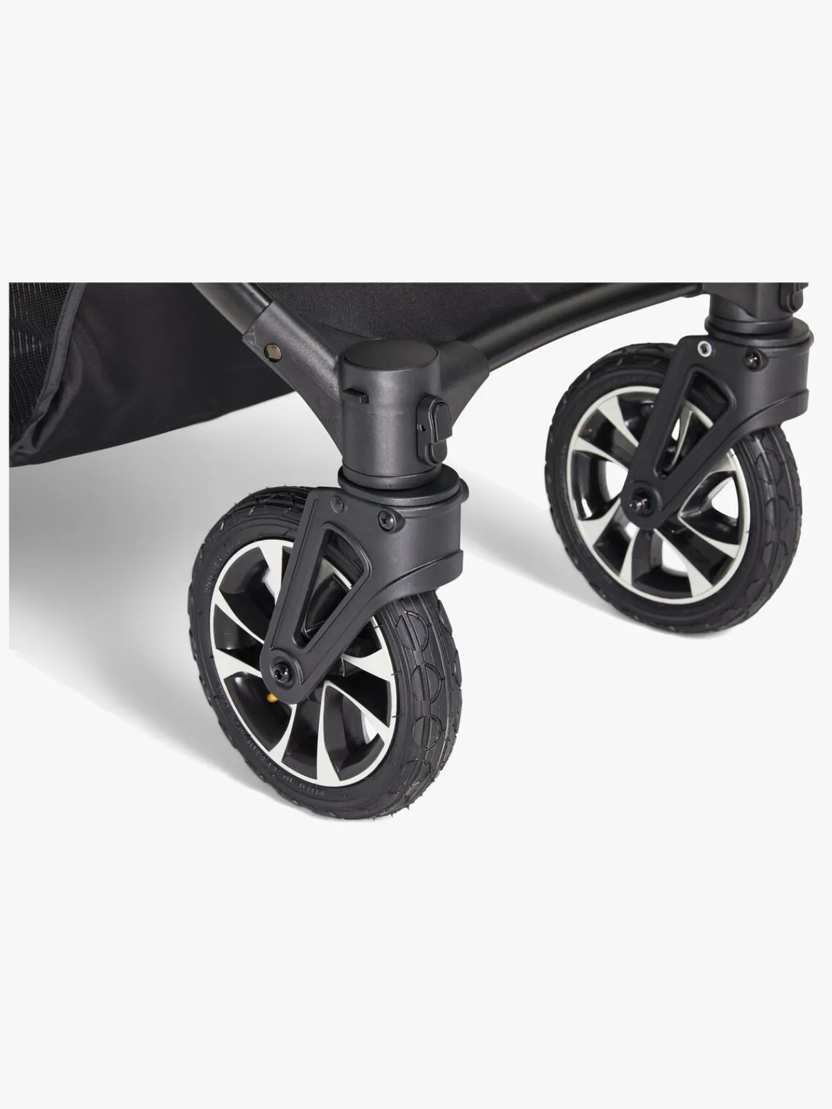 Beemoo Maxi 4 Twin Søskendevogn inkl. Søskendeklapvognsdel, Black/Black