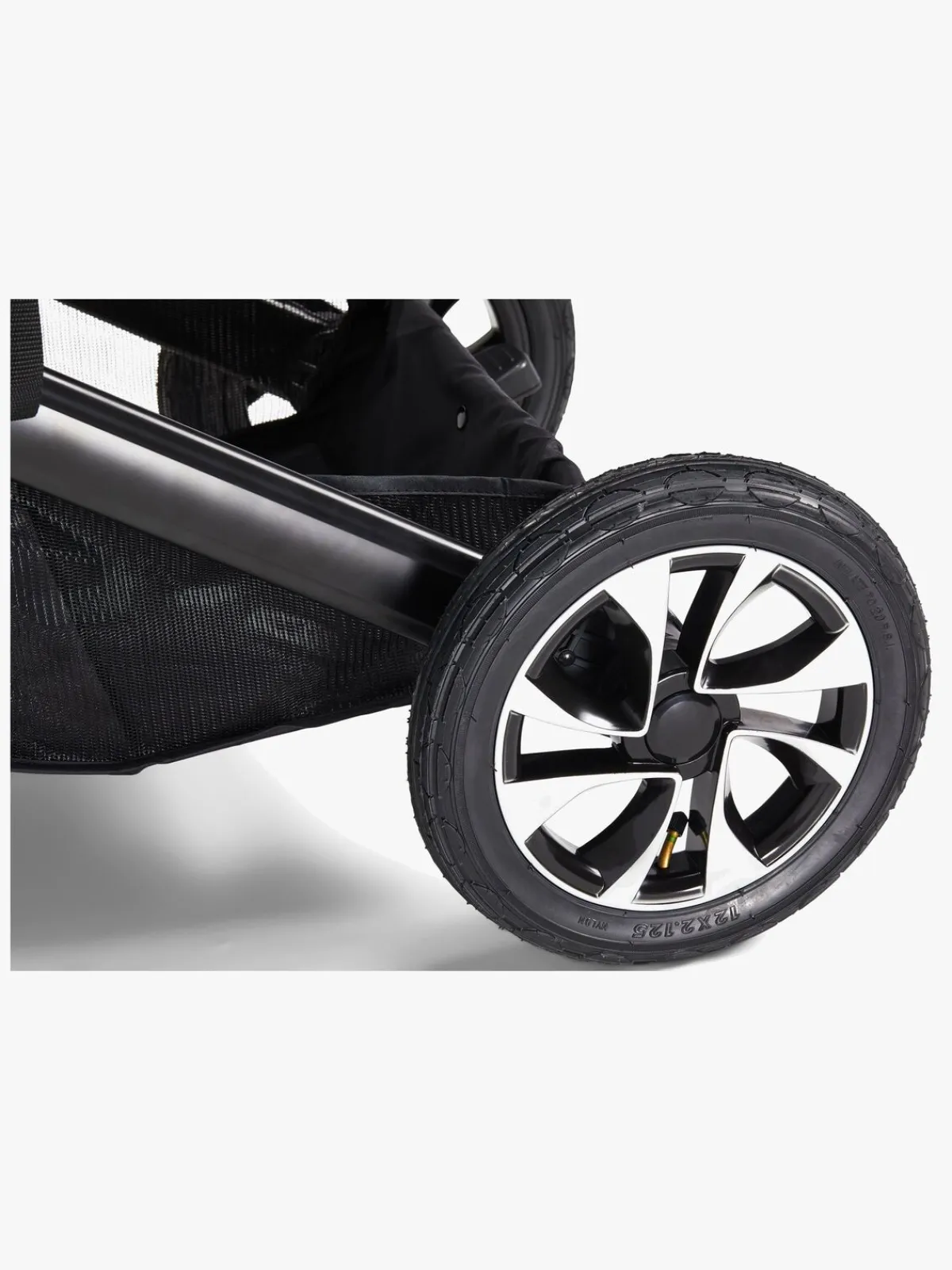 Beemoo Maxi 4 Twin Søskendevogn inkl. Søskendeklapvognsdel, Black/Black