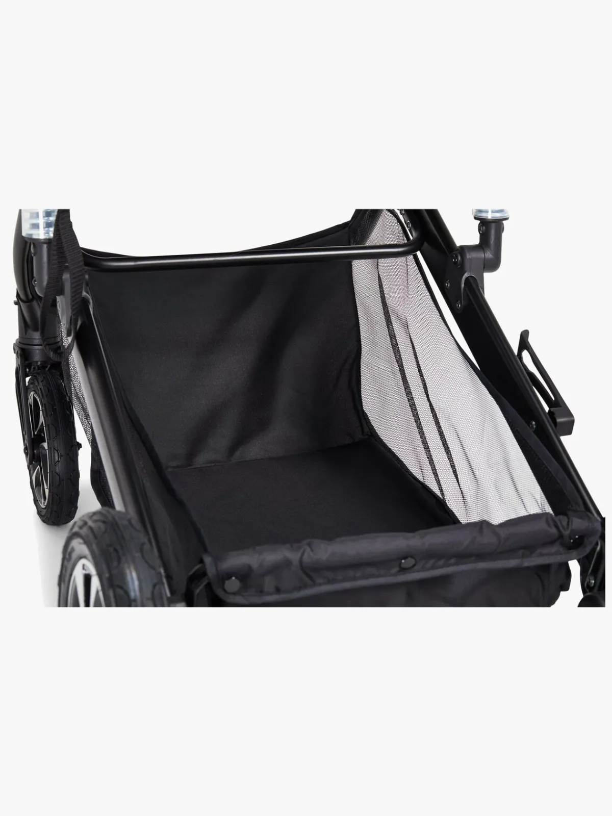 Beemoo Maxi 4 Twin Søskendevogn inkl. Søskendeklapvognsdel, Black/Black