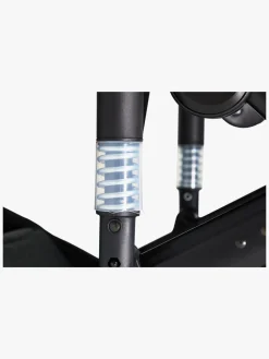 Beemoo Maxi 4 Twin Søskendevogn inkl. Søskendeklapvognsdel, Black/Black