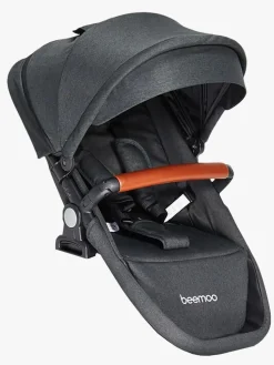 Beemoo Vognpakker>Maxi 4 Twin Søskendevogn inkl. Ekstra Søskendesæde & Cybex Aton B2 i-Size Autostol Baby & Base, Black/Volcano Black