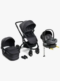 Beemoo Vognpakker>Move Duo Kombivogn inkl. Route i-Size Autostol Baby & ISOFIX Base, Asphalt/Mineral Grey