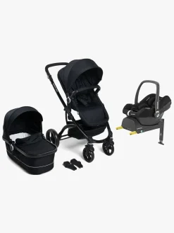 Beemoo Vognpakker>Move Duo Kombivogn inkl. Maxi-Cosi CabrioFix i-Size Autostol Baby & Base, Black