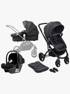 Beemoo Vognpakker>Move 2-in-1 Kombivogn inkl. Route i-Size Autostol Baby, Asphalt/Black Stone