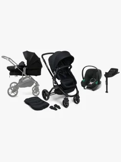 Beemoo Vognpakker*Move 2-in-1 Kombivogn inkl. Cybex Aton B2 i-Size Autostol Baby & Base, Black/Volcano Black