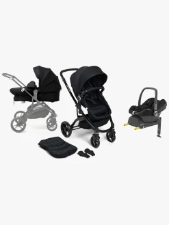 Beemoo Vognpakker>Move 2-in-1 Kombivogn inkl. Maxi-Cosi CabrioFix i-Size Autostol Baby & Base, Black