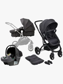 Beemoo Move 2-in-1 Kombivogn inkl. Route i-Size Autostol Baby, Asphalt/Mineral Grey