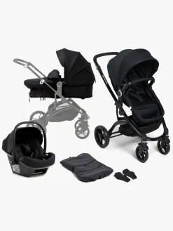 Beemoo Vognpakker>Move 2-in-1 Kombivogn inkl. Route i-Size Autostol Baby, Black/Black Stone