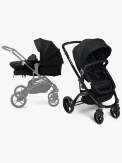 Beemoo Vognpakker></noscript>Move 2-in-1 Kombivogn inkl. Route i-Size Autostol Baby, Black/Black Stone