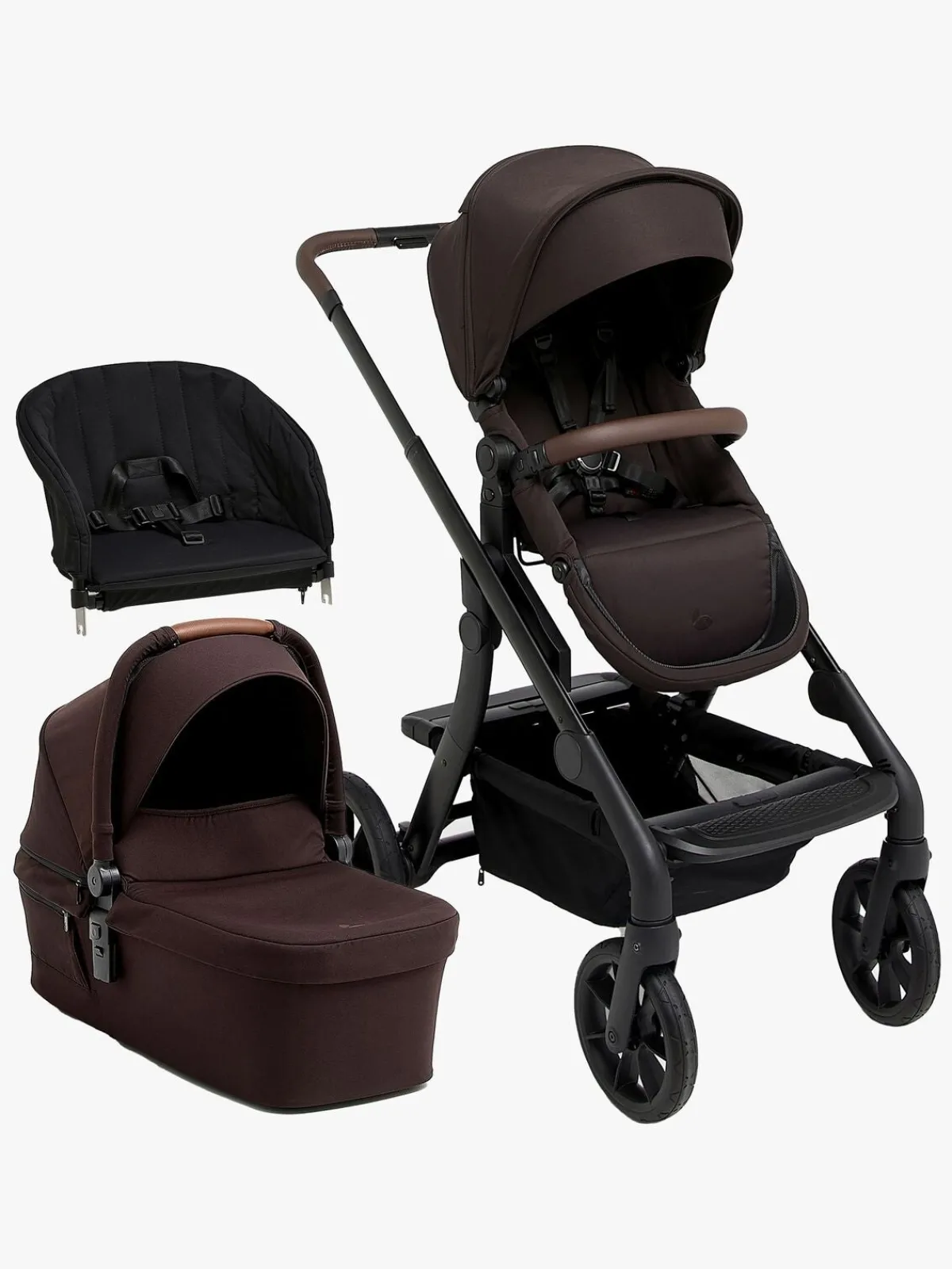 Beemoo Pro Max Duovogn inkl. Toddler seat, Espresso Brown