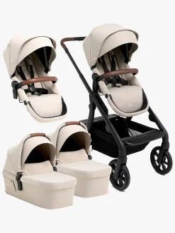 Beemoo Pro Max Søskendevogn inkl. Liggedele, Latte Beige