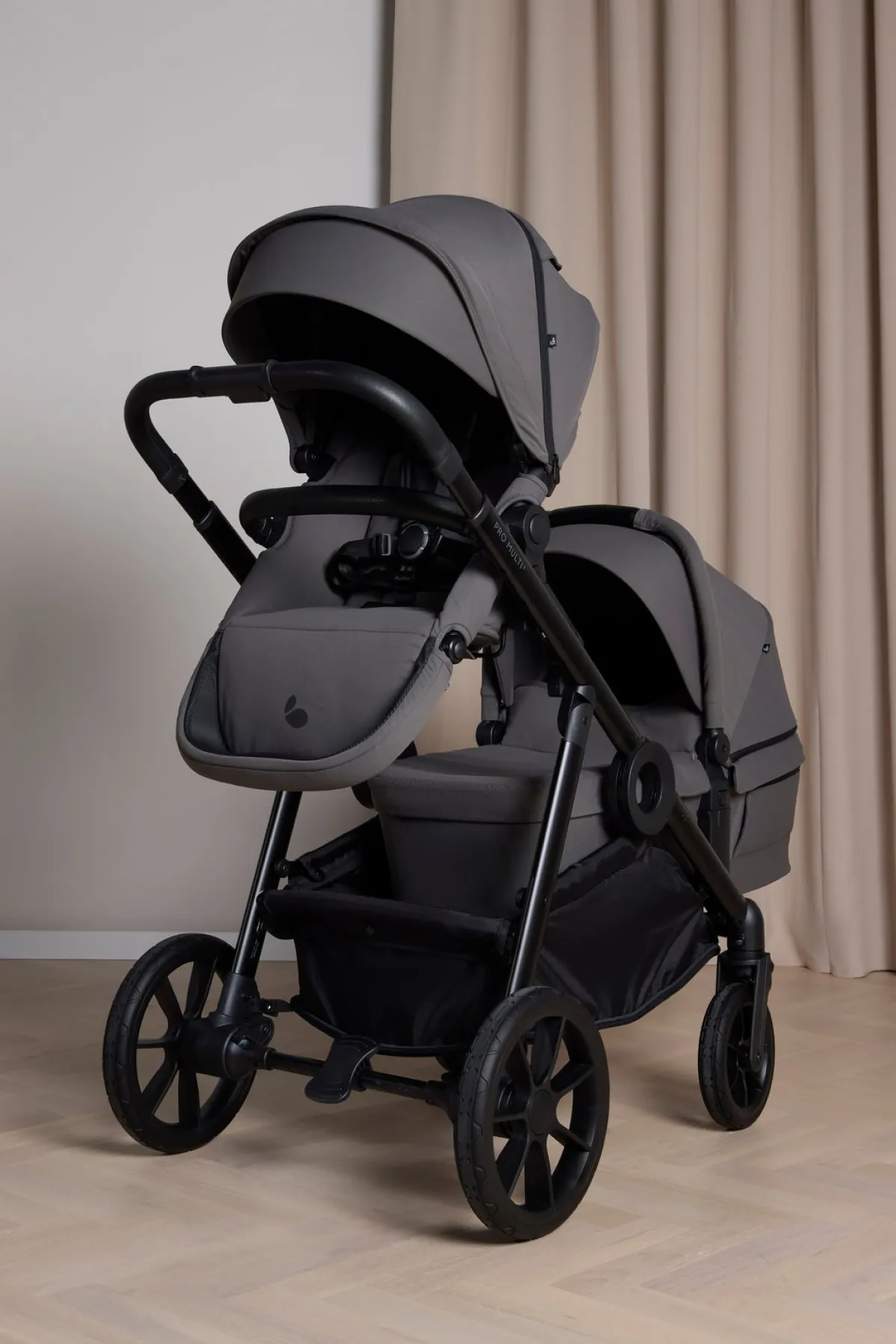 Beemoo Duo- & Kombivogne*Pro Multi 2 Duovogn, Mocha Grey