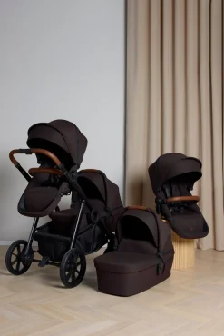 Beemoo Tvillingevogne*Pro Multi 2 Tvillingevogn, Espresso Brown