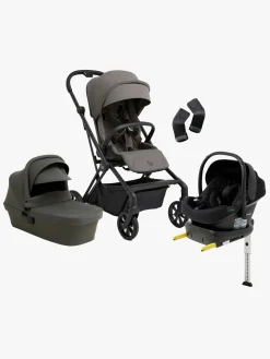 Beemoo Vognpakker*Pro Twist Duovogn inkl. Route Autostol Baby & Base, Mocha Grey/Black Stone