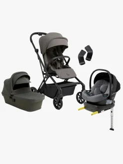 Beemoo Pro Twist Duovogn inkl. Route Autostol Baby & Base, Mocha Grey/Mineral Grey