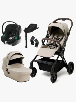 Beemoo Vognpakker*Pro Twist Duovogn Inkl. Cybex Aton B2 Autostol Baby & Base, Latte Beige/Volcano Black