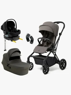 Beemoo Pro Twist Duovogn Inkl. Route Autostol Baby & Base, Mocha Grey/Black Stone