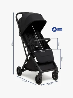 Beemoo Rejseklapvogne*Pro Venti Klapvogn, Coffee Black Sort