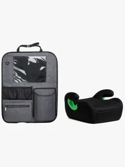 Beemoo Autostolspakker>Raise 2 i-Size Selepude inkl.  Deluxe Sædebeskytter med Opbevaring, Black Stone