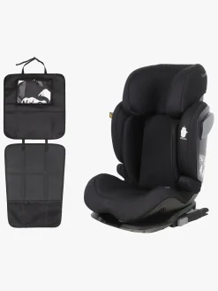 Beemoo Autostole 15-36 Kg|Autostolspakker*Recline i-Size Autostol inkl. 3-i-1 Sædebeskytter, Black Mesh