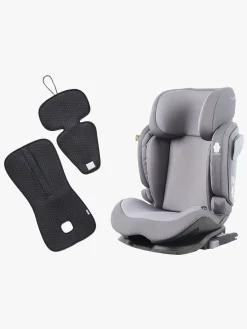 Beemoo Autostolspakker*Recline i-Size Autostol inkl. Ventilerende Hynde, Mineral Grey/Antracit