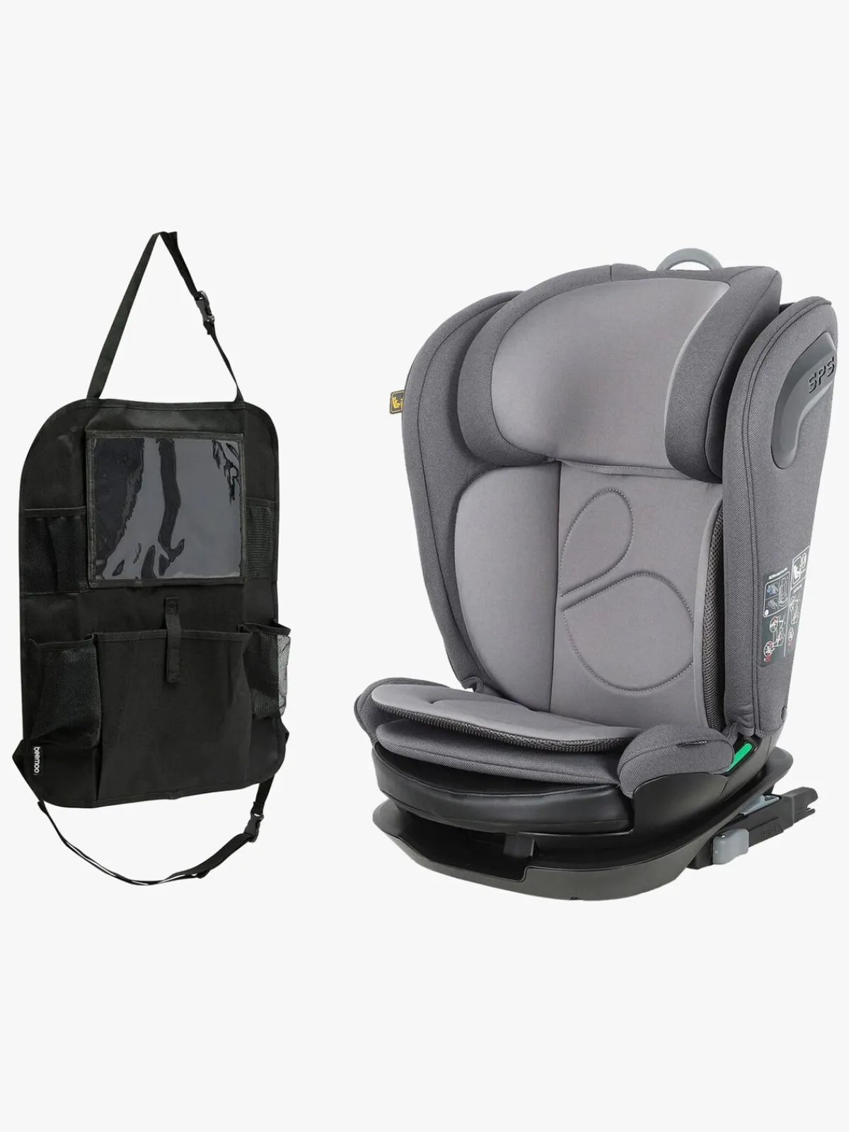 Beemoo Autostolspakker*Reform ISOFIX Autostol inkl. Smart Organizer, Mineral Grey
