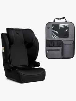 Beemoo Autostolspakker>Ride i-Size Autostol inkl.  Deluxe Sædebeskytter med Opbevaring, Black Stone