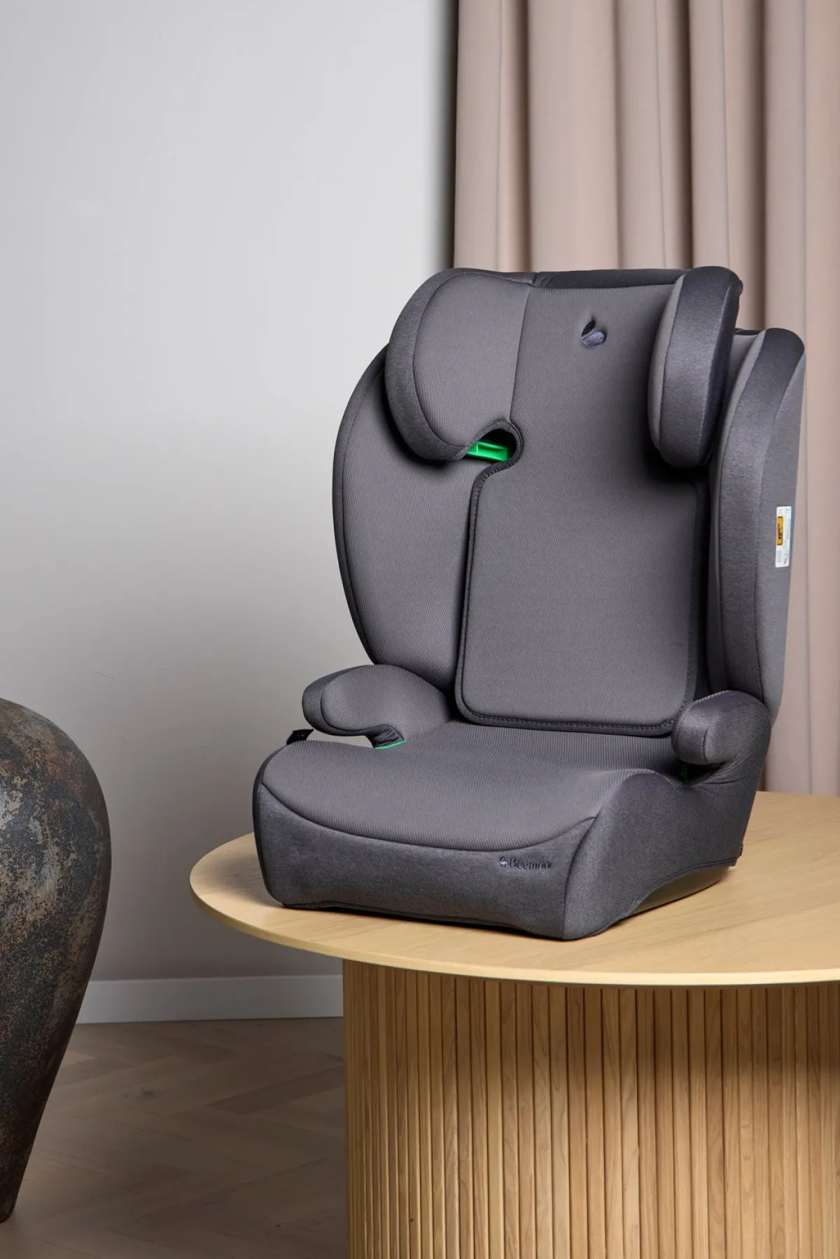 Beemoo Autostolspakker*Ride i-Size Autostol inkl. 3-i-1 Sædebeskytter, Mineral Grey/Black