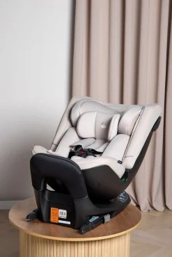 Beemoo Autostolspakker*Rotate i-Size Autostol inkl. Petite Chérie Ventilerende Hynde, Oat/Antracit