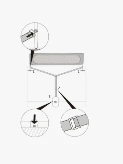 Børn Beemoo SAFE Dream Sengehest 135 cm, Black