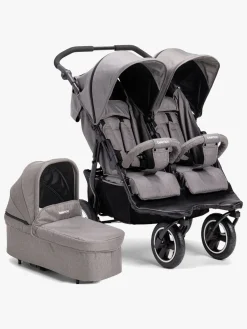 Beemoo Swing Søskendevogn inkl. Liggedel, Grey Melange