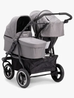 Beemoo Swing Søskendevogn inkl. Liggedel, Grey Melange