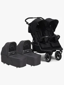 Beemoo Swing Tvillingevogn inkl. Liggedele, Sort