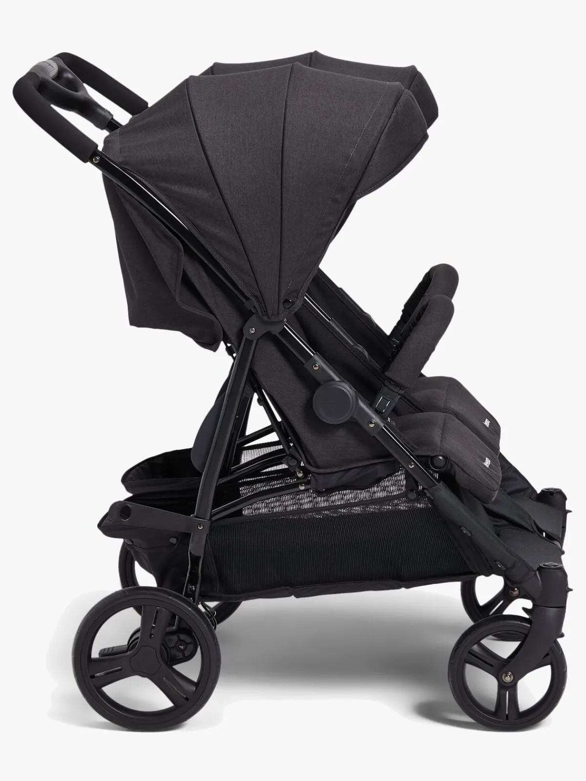 Beemoo Søskendevogne|Tvillingevogne*Twin Shopper Søskende- & Tvillingevogn, Black Mélange Grå/Sort