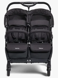 Beemoo Søskendevogne|Tvillingevogne*Twin Shopper Søskende- & Tvillingevogn, Black Mélange Grå/Sort